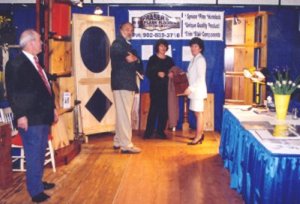 We promote our softwood flooring product in many home shows.